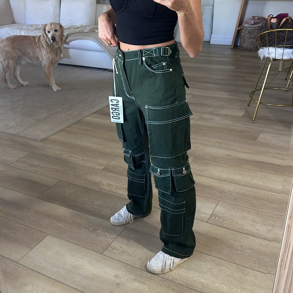 Olive Green Cargo Pants